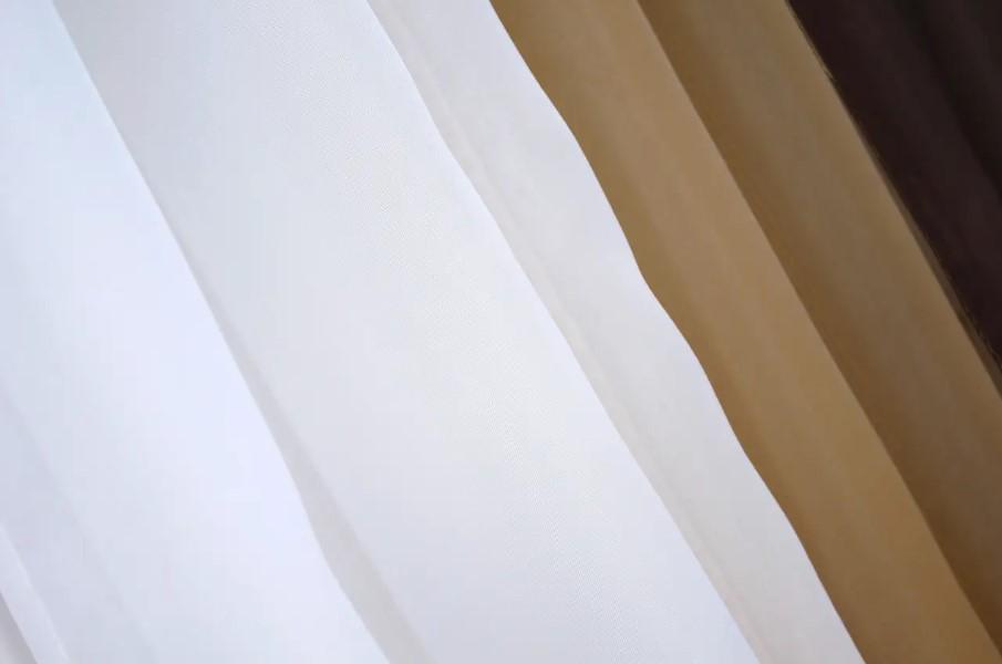 Комплект штор на кухню с подвязками 400х170 см Венге/Кофейный/Белый (054к) - фото 5 Комплект штор на кухню с подвязками 400х170 см Венге/Кофейный/Белый (054к) - фото 5