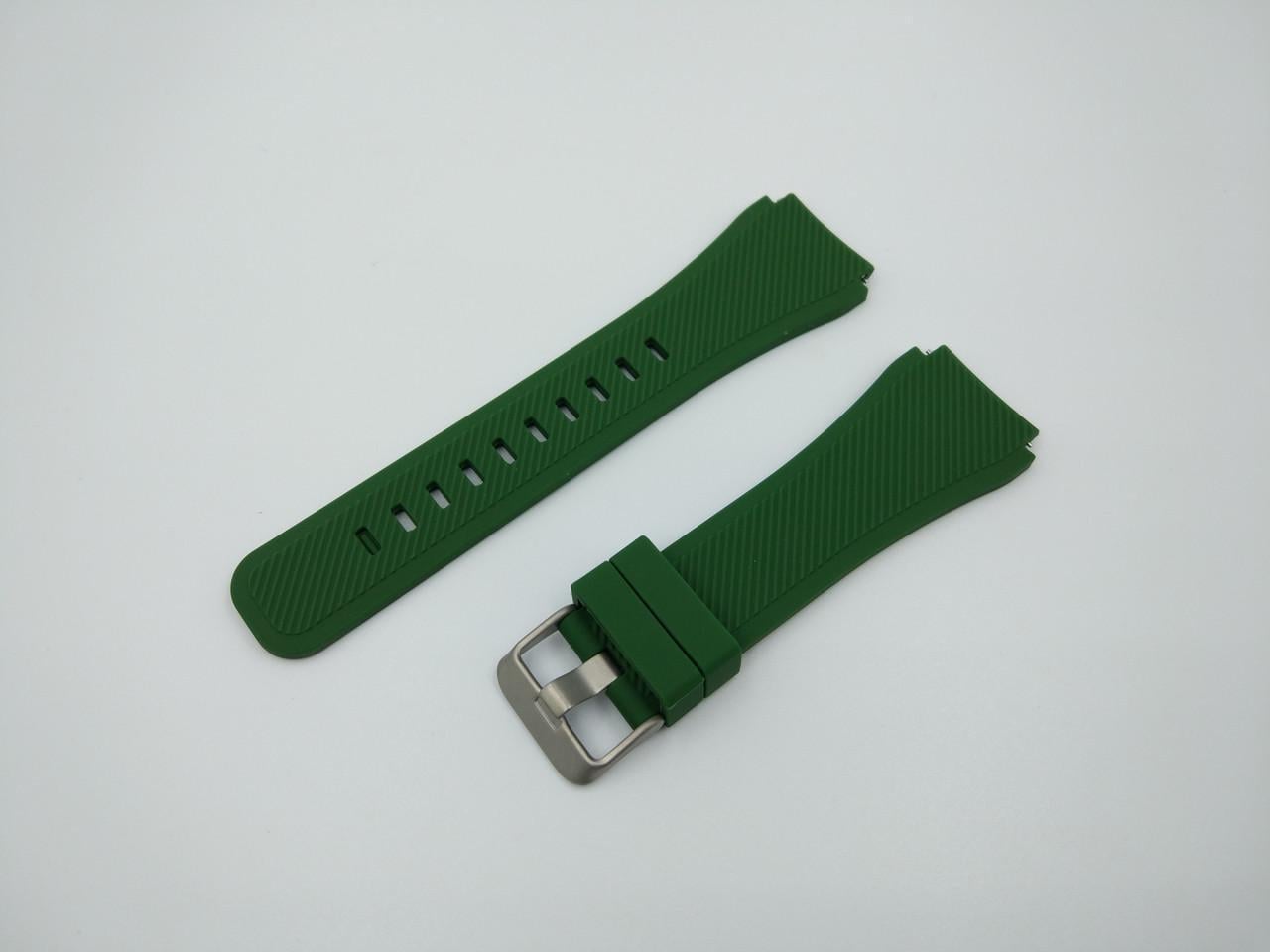 Ремешок для смарт-часов силиконовый SIKAI Classic Gear для 22 мм для Amazfit GTR 2 Pace Stratos/ рифленый Хаки (1637P)