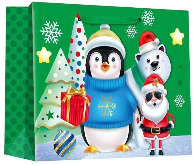 Подарочный пакет новогодний Stenson R96708-XS Santa&Co