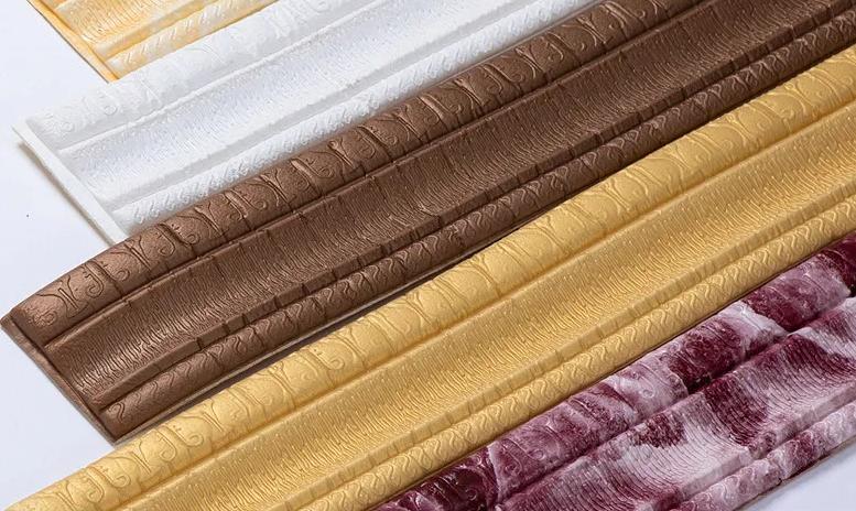 Плінтус гнучкий самоклеючий універсальний 230x5 см Золотистий (2743948095) - фото 8