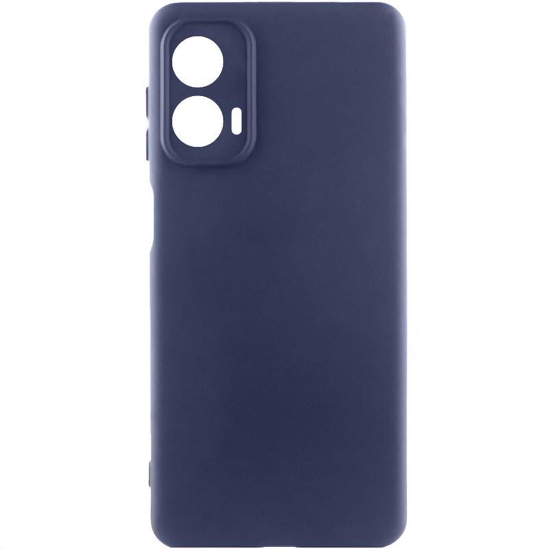 Противоударный чехол Silicone Cover Lakshmi Full Camera (AA) для Motorola Moto G85 синий