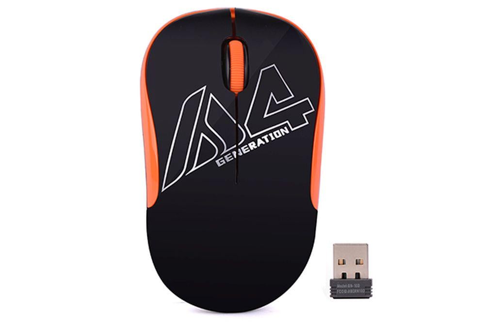Миша A4Tech G3-300N USB Black/Orange (96248)