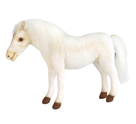 М'яка іграшка Hansa Білий кінь 27х10 см