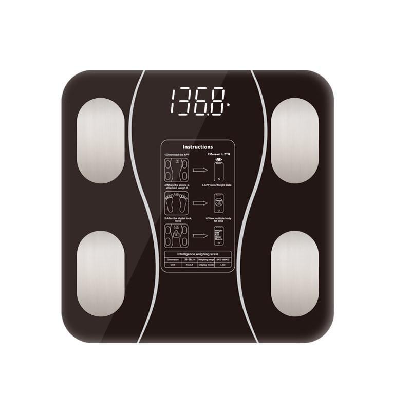 Весы электронные напольные Sokany SK-19019 до 180 кг синхронизация с телефоном Черный