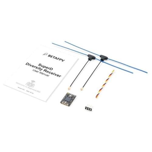 Приймач сигналу BetaFPV SuperD RX ELRS FPV дрону 915МГц з 2 антенами (5697)