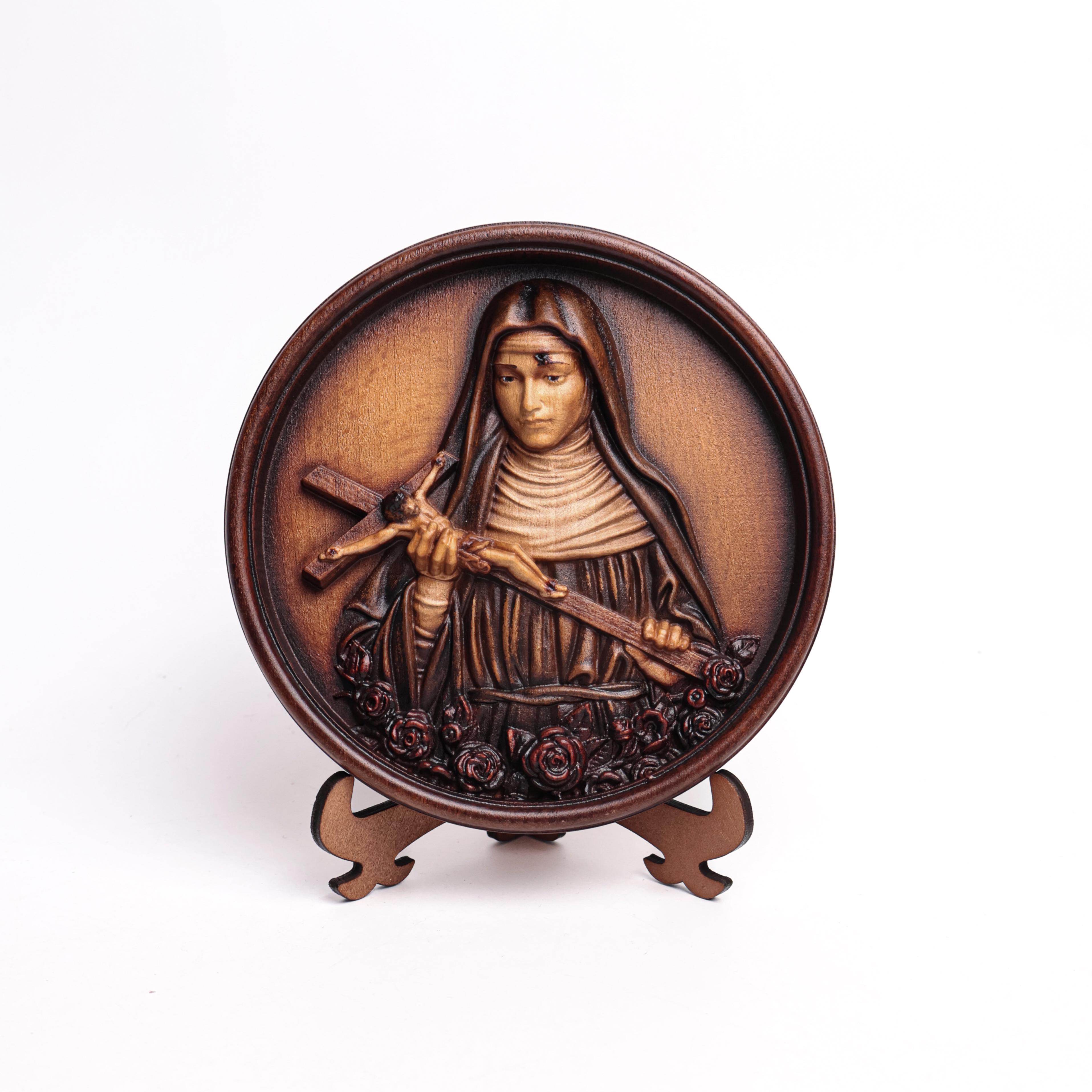 Ікона Свята Рита з дерева 15 см