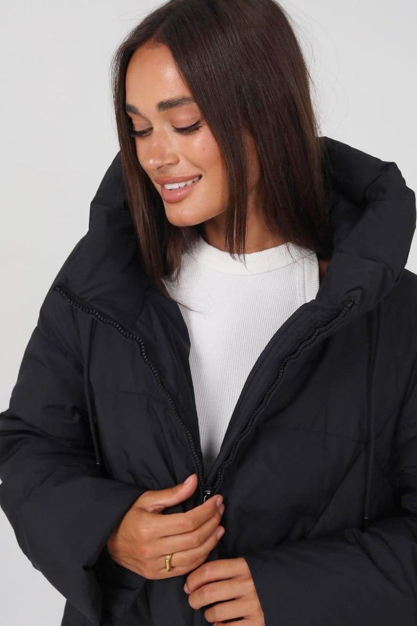 Пуховик 998b р. 52 Чорний - фото 4 Пуховик 998b р. 52 Чорний - фото 4