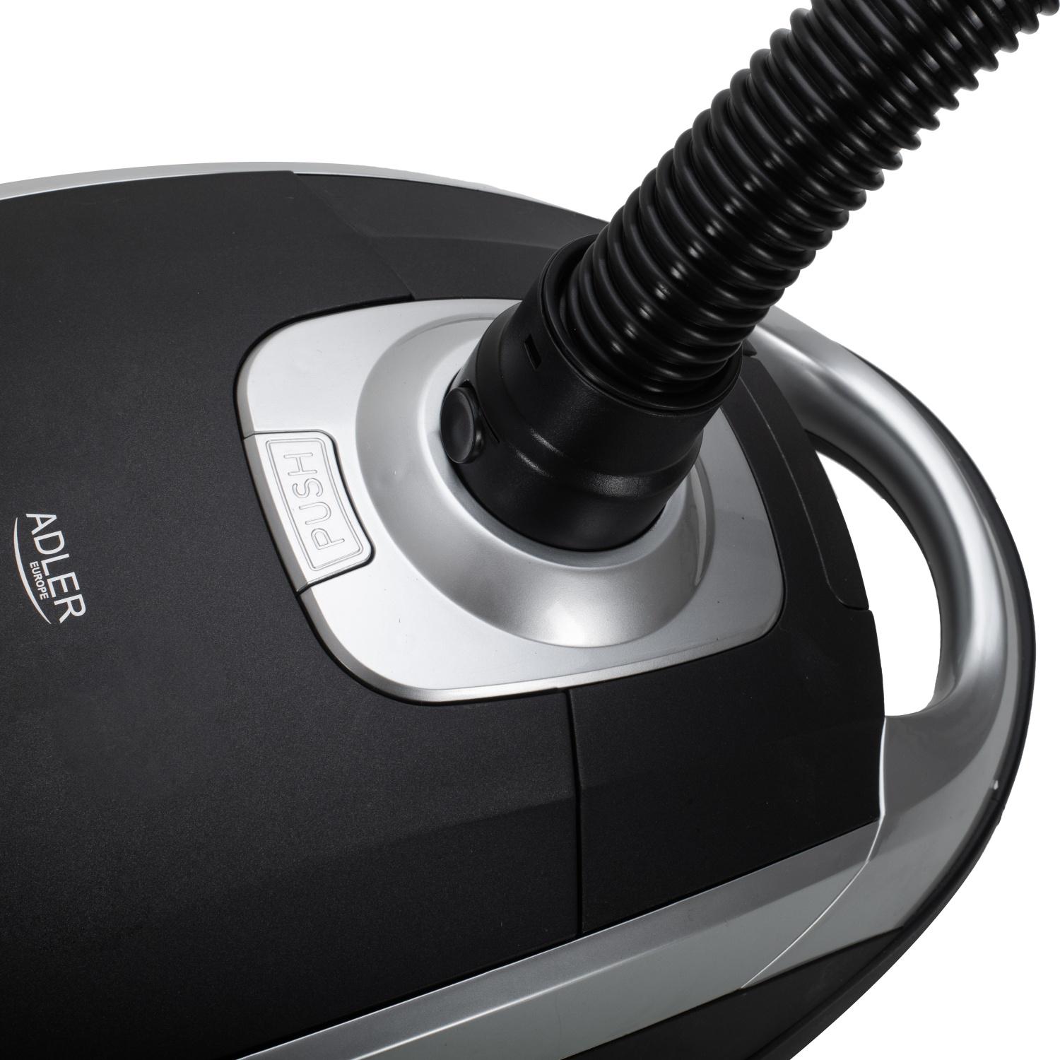 Пылесос Adler AD 7069 с цифровым управлением и мешком для пыли Черный/Серый (26711516) - фото 5