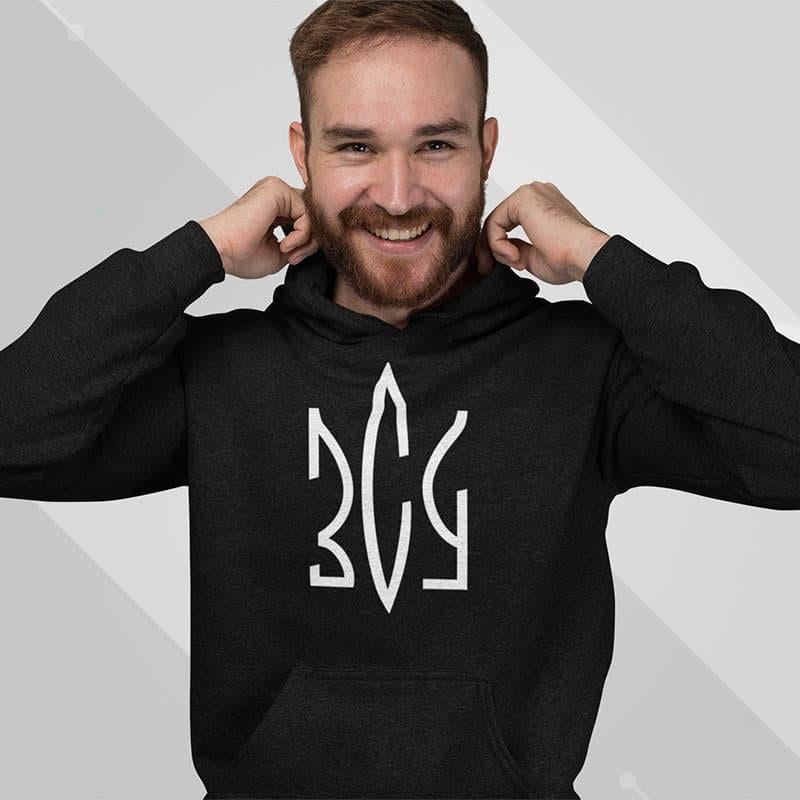 Толстовка мужская Fruit of the Loom Герб ЗСУ XXL Черный (UA-62208-036-ZSU-XXL)