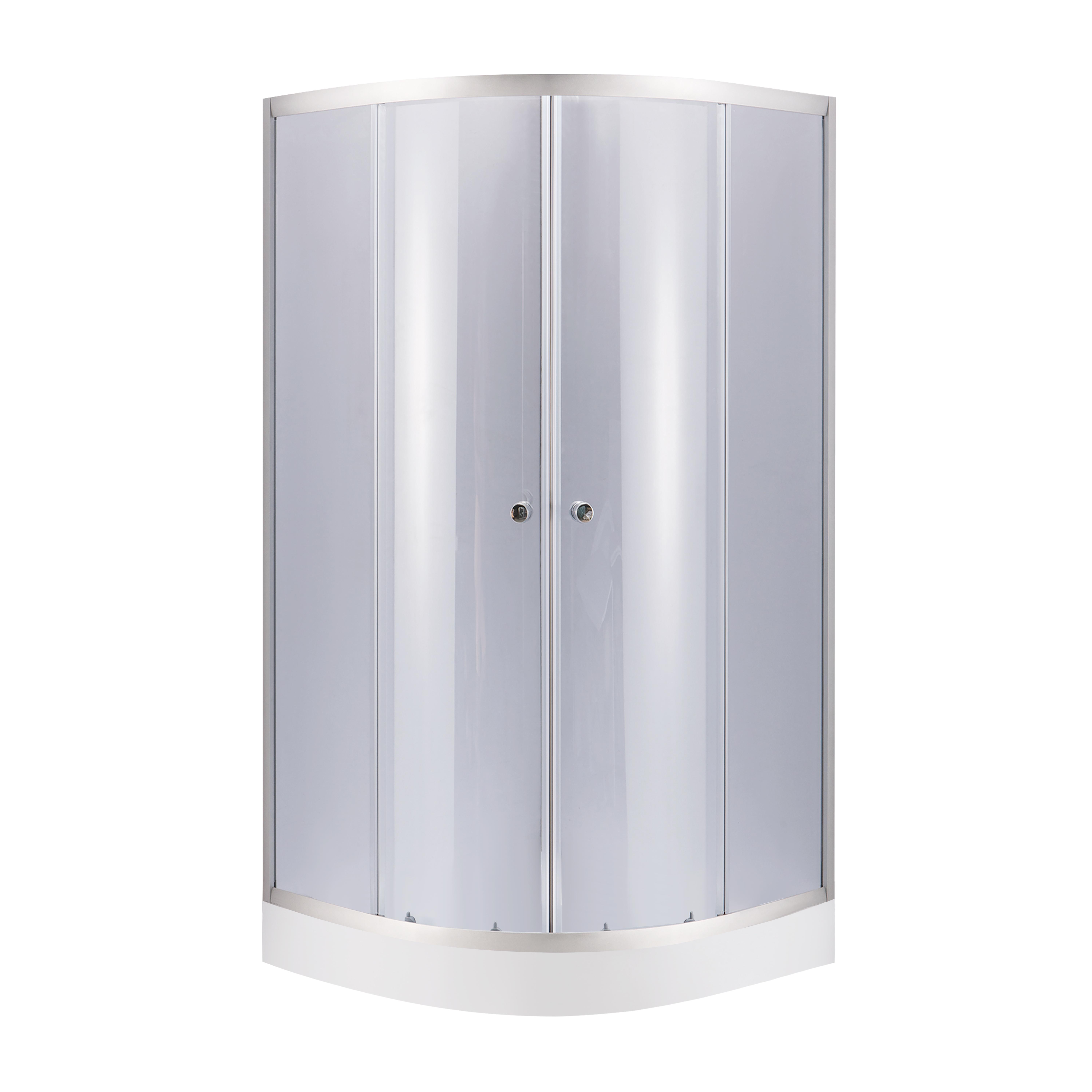 Душевая кабина Lidz Latwa SC90x90.SAT.LOW.GR стекло тонированное 4 мм/поддон Kupala