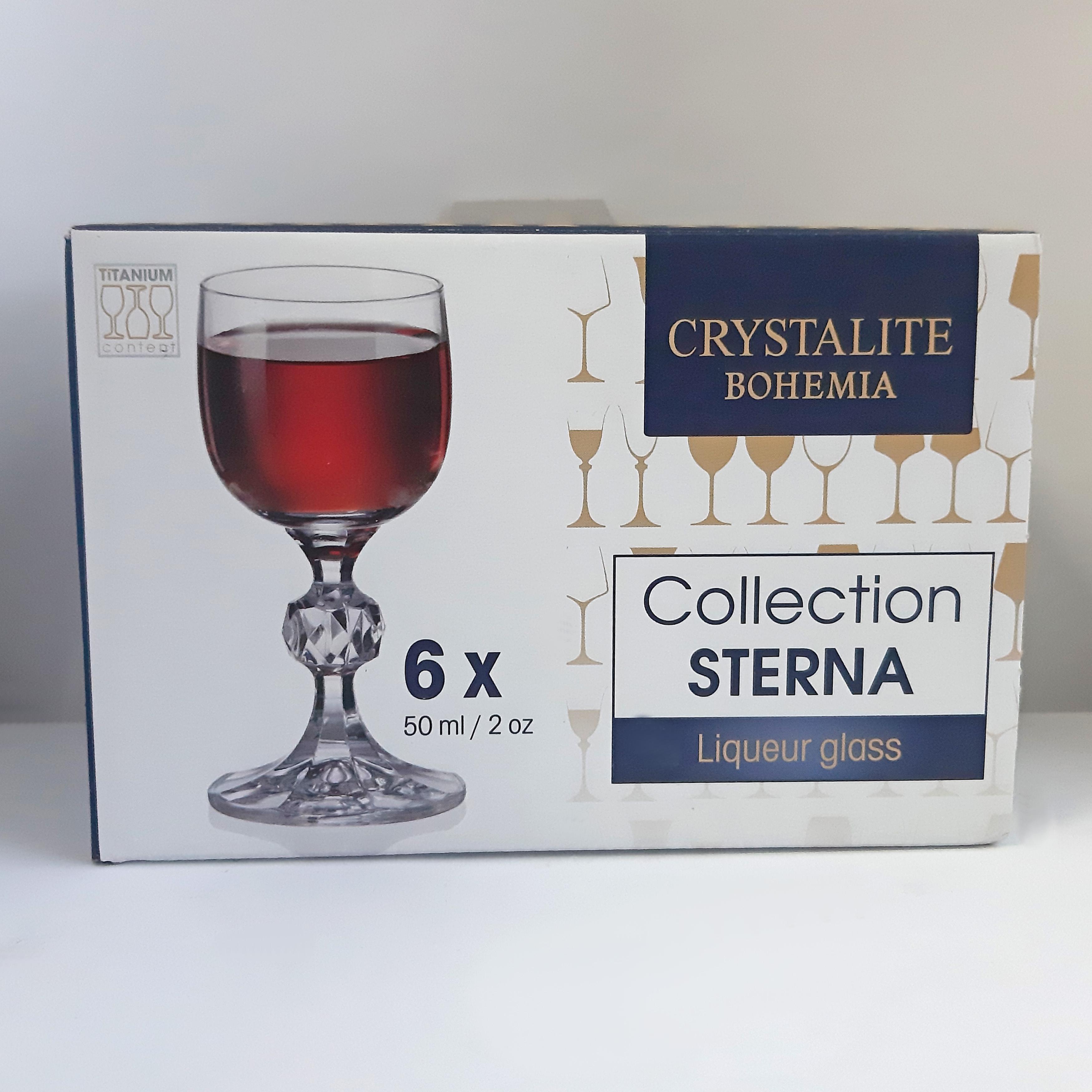 Набор рюмок для ликера Bohemia Sterna Claudia 50 мл 6 шт. Янтарь (4S149/050) - фото 5 Набор рюмок для ликера Bohemia Sterna Claudia 50 мл 6 шт. Янтарь (4S149/050) - фото 5