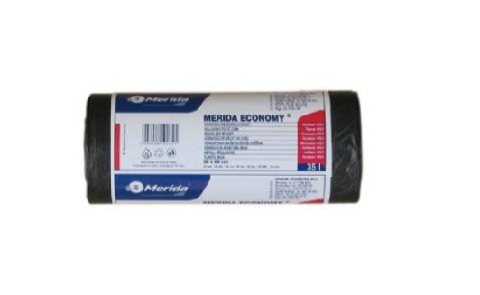 Пакети для сміття Merida ECONOMY 35 л 50 шт. Чорний