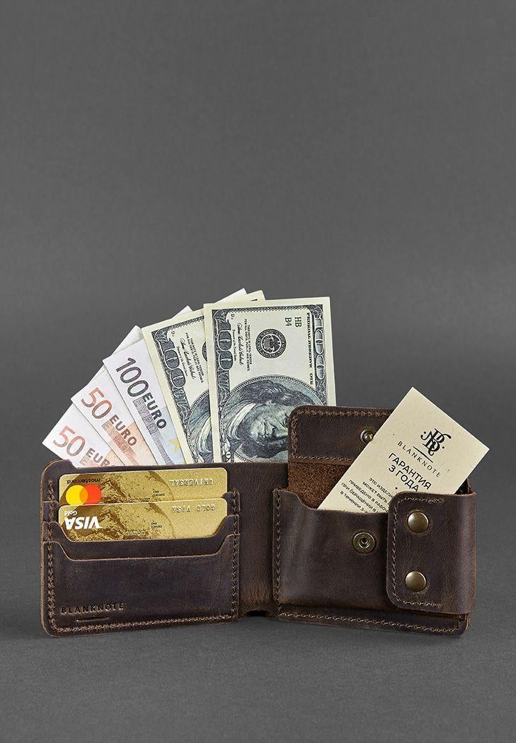 Портмоне мужское кожаное BlankNote Zeus 9.0 Темно-коричневый (A-026528) - фото 5