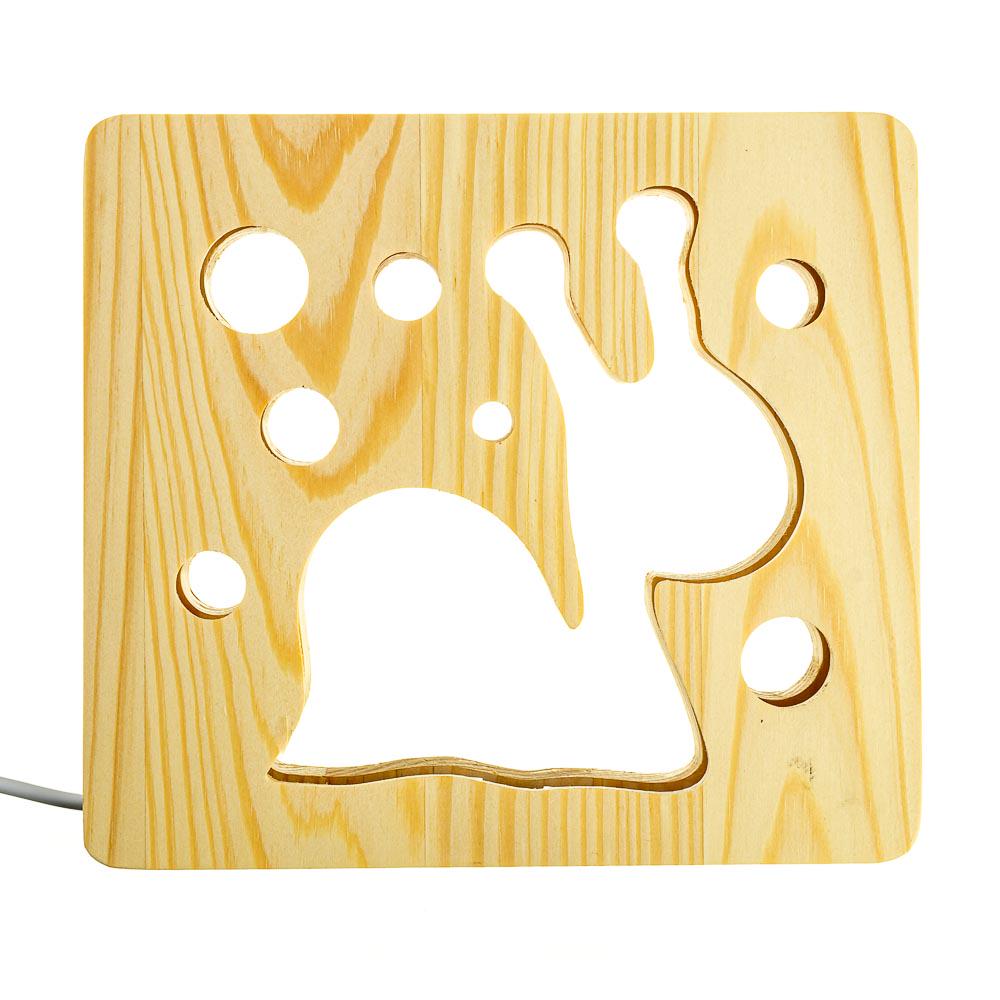 Светильник-ночник ArtEco Light Улитка из дерева LED SMART (1020425)