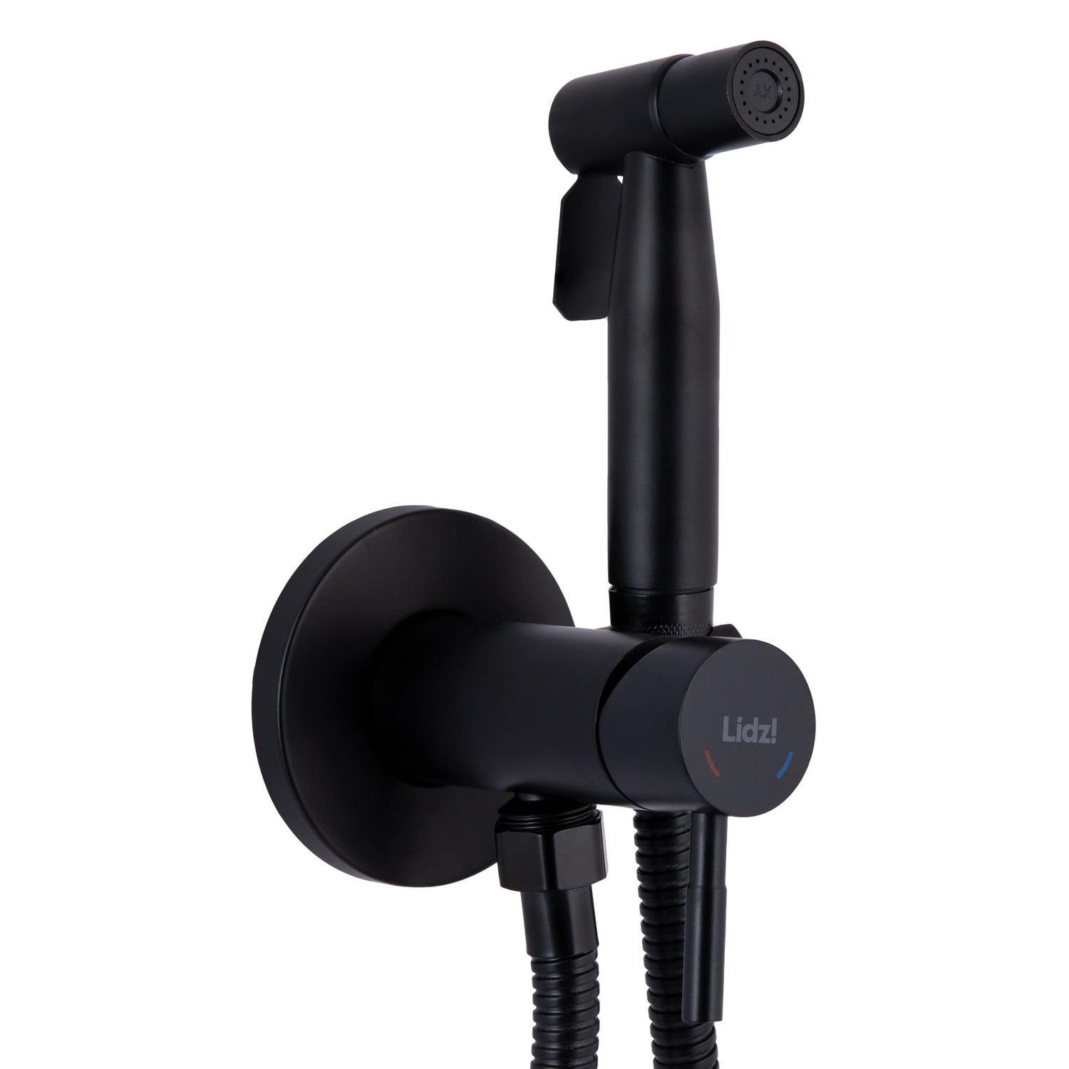 Змішувач для гігієнічного душу Lidz Aria прихований LDARI111BLA46107 Чорний (234778)