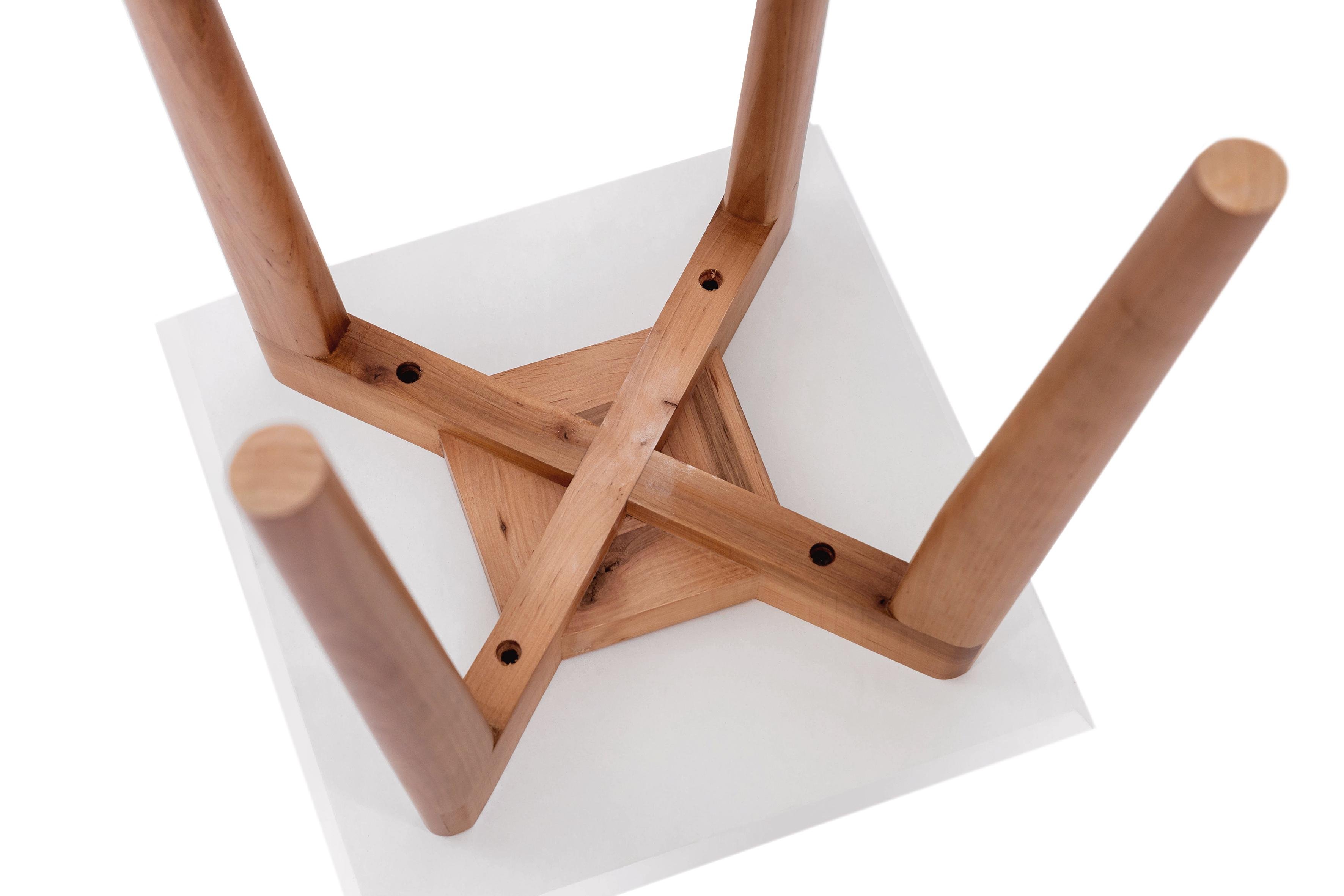 Табурет Колибри Модерн 300x450x300 мм Белый/Натуральный (GAА0054742) - фото 3 Табурет Колибри Модерн 300x450x300 мм Белый/Натуральный (GAА0054742) - фото 3