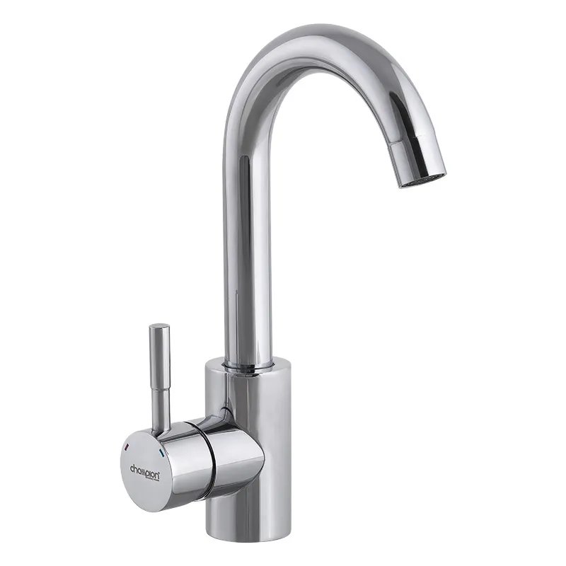 Смеситель для умывальника Champion SUS-001 Chrome из нержавеющей стали Стальной (CH0334)