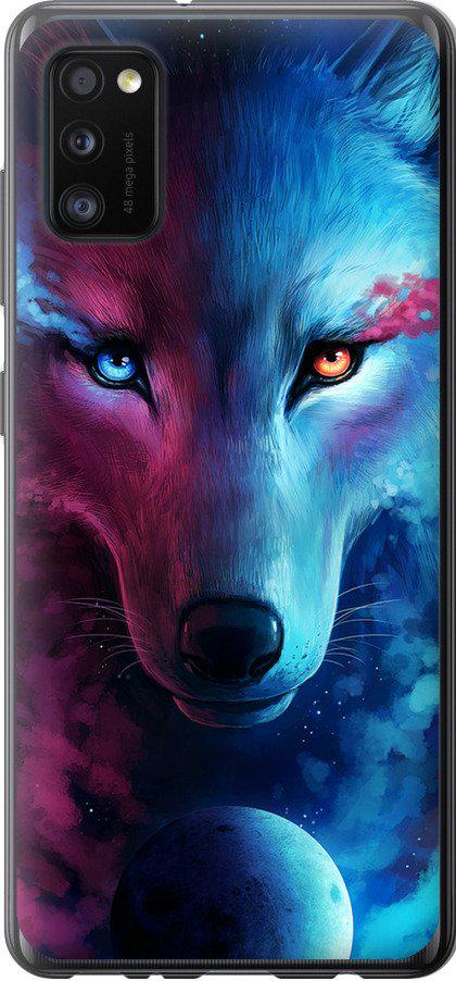 Чехол на Samsung Galaxy A41 A415F Арт-волк (3999t-1886-42517)