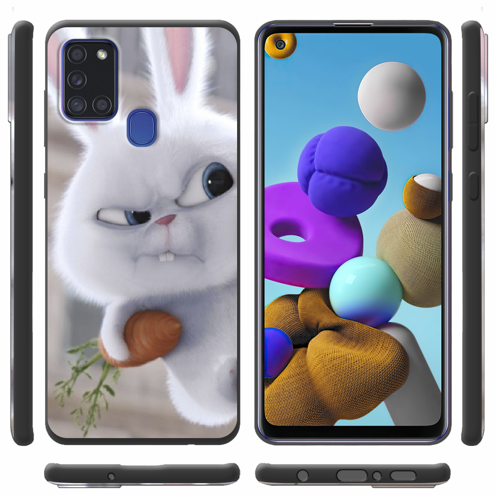 Чохол Boxface Samsung A217 Galaxy A21s Rabbit Snowball Чорний силікон (40006-up1116-40315) - фото 2