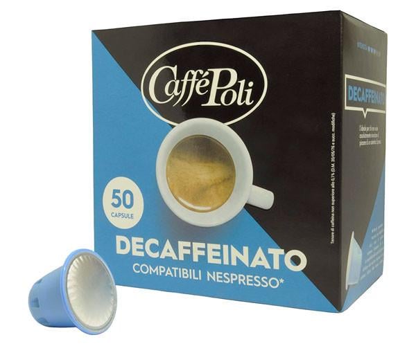 Кава у капсулах Caffe Poli Nespresso Decaffeinato 50 шт. (Е-48)