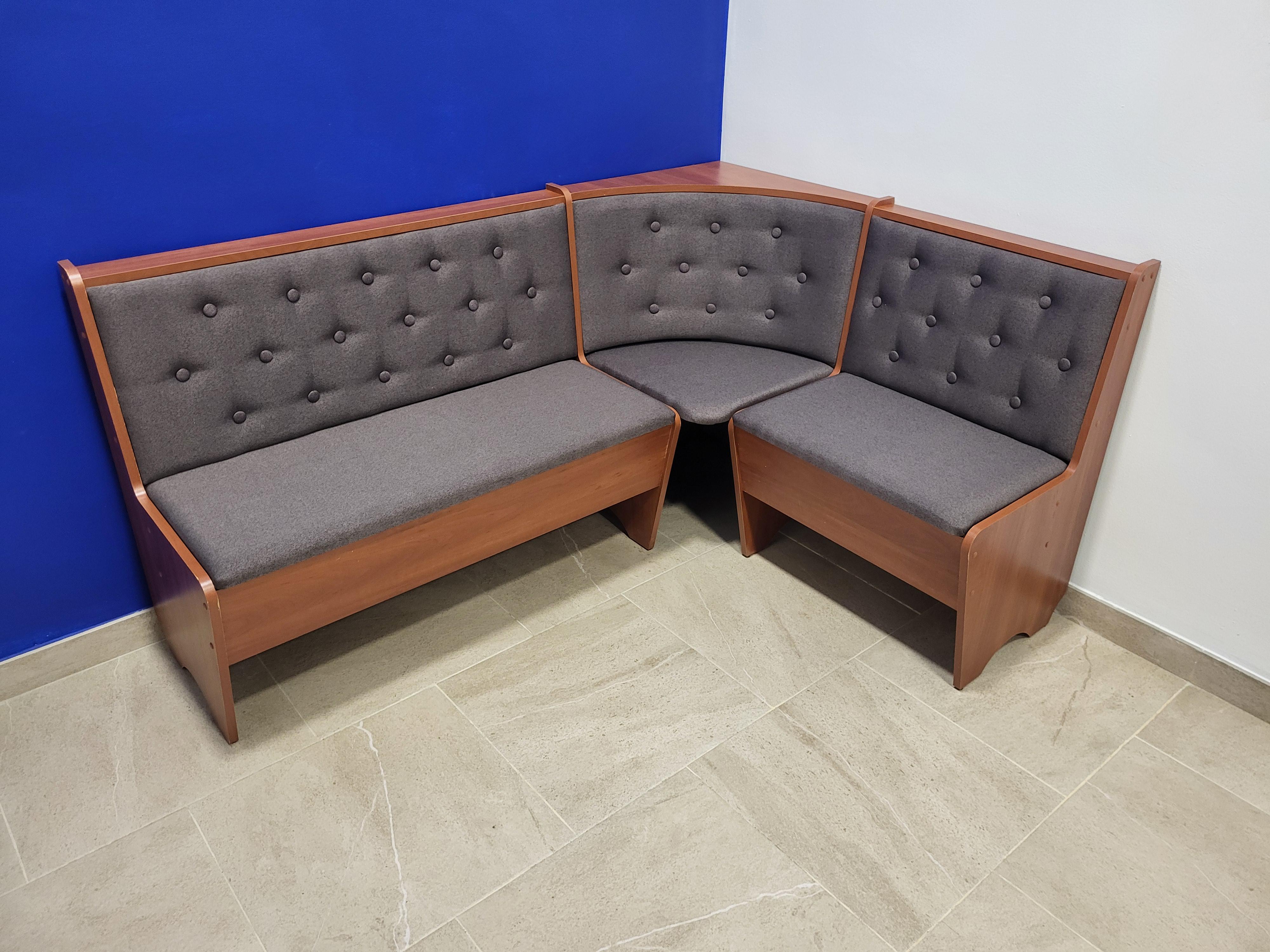 Кухонный уголок Семейный 113,5х153,5 см Яблоня/Бонус Нова (K-Y-BN)