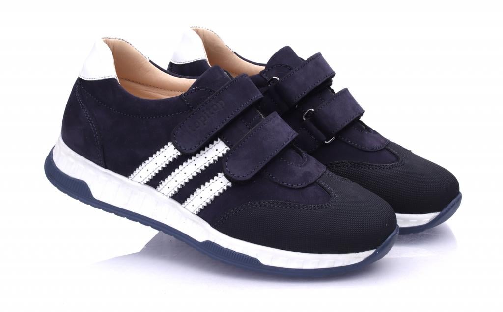 Кроссовки Topitop для мальчиков нубук р. 39 Синий (2423)