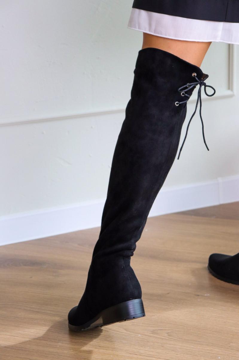 Ботфорты женские Fashion р. 38 24,5 см Черный (3286) - фото 2 Ботфорты женские Fashion р. 38 24,5 см Черный (3286) - фото 2