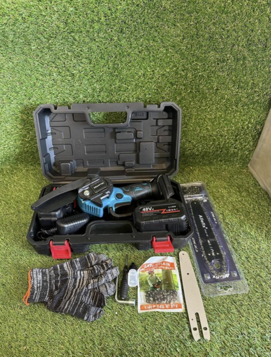 Пила акумуляторна Krafftec GT-6120 Black [48V 6 Ah 1200 Вт 2 х АКБ 6" (30485066) - фото 8