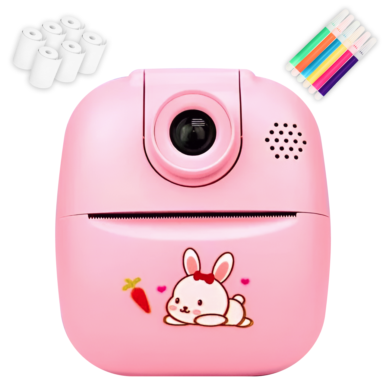 Детский фотоаппарат мгновенной печати Розовый (234572621)