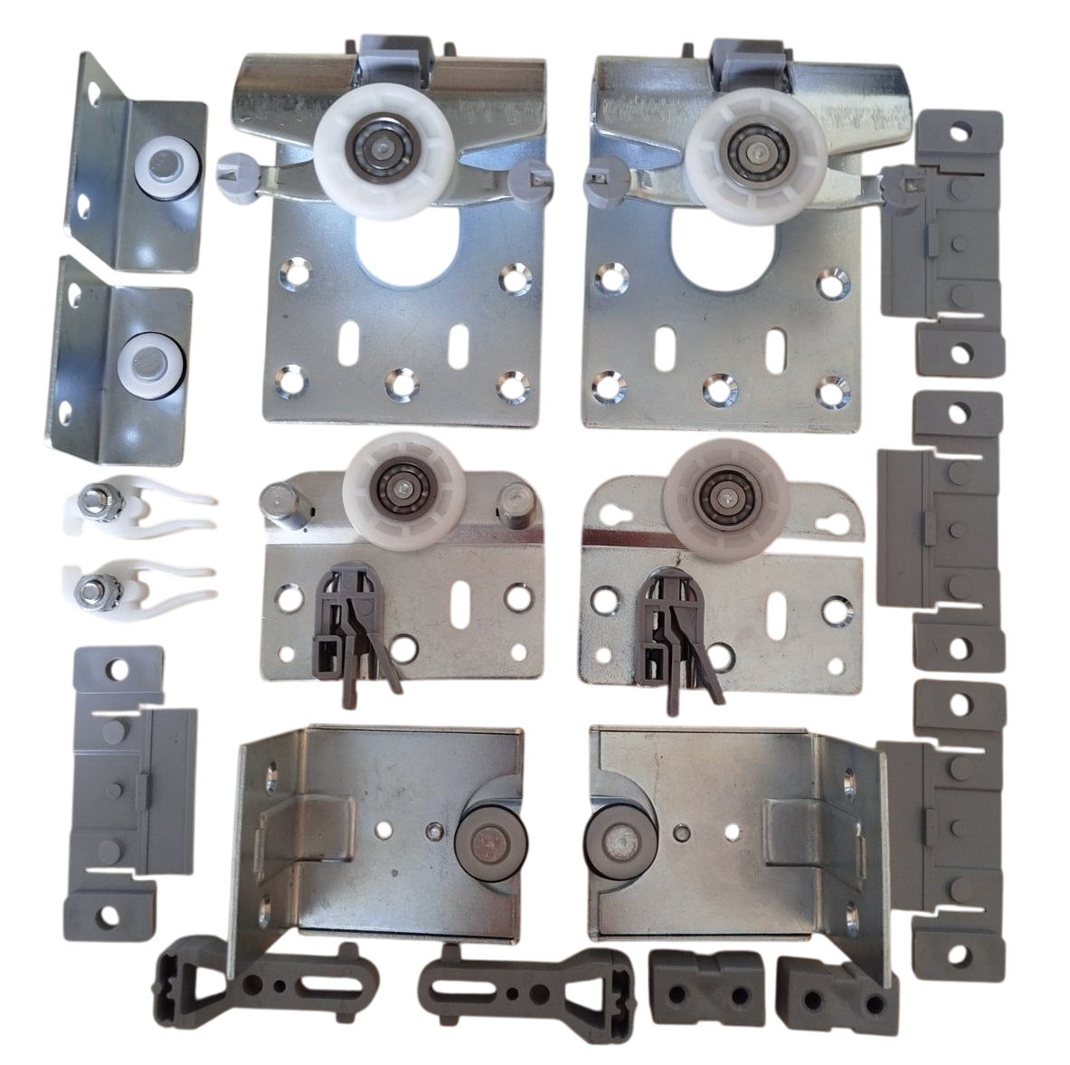 Підвісна система розсувних дверей на 2 двері з направляючими 2000 мм (27239432)