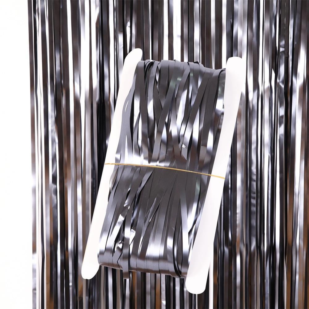 Дождик для фотозоны матовый 1x1 м Черный (6005)