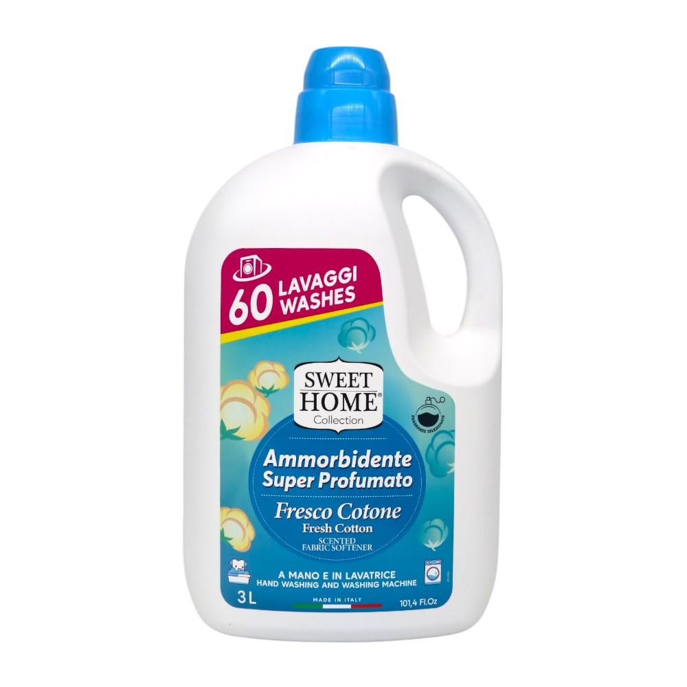 Кондиционер для стирки концентрированный Sweet Home FRESH COTTON 3 л 60 стирок (НФ-00008275)