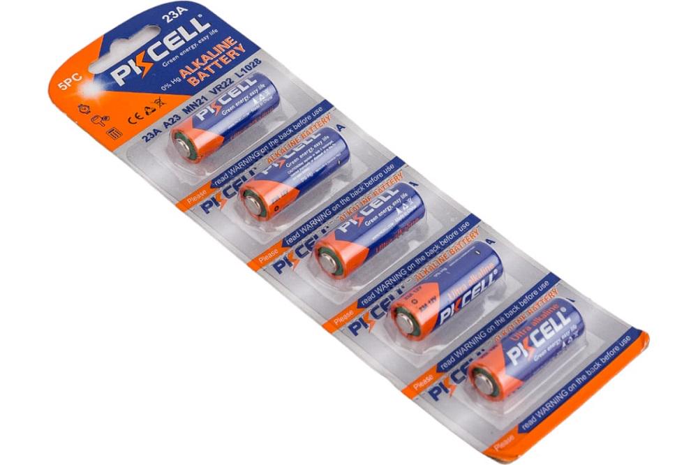 Батарейки PKCELL A23/MN21 12V 5 шт. (23A-5B)