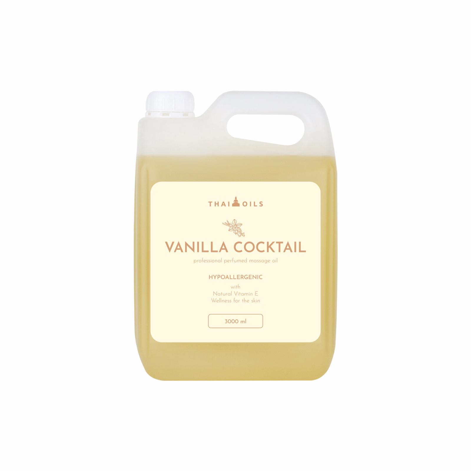 Професійна кокосова масажна олія Thai Olis «Vanilla cocktail» 3000 мл (7040235) - фото 1