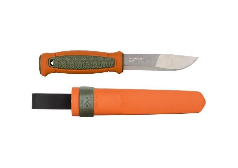 Нож туристический Morakniv Kansbol Hunting 56-58 HRC Sandvik 12C27 нержавеющая сталь 108 мм Оранжевый с зеленым (2530968970)