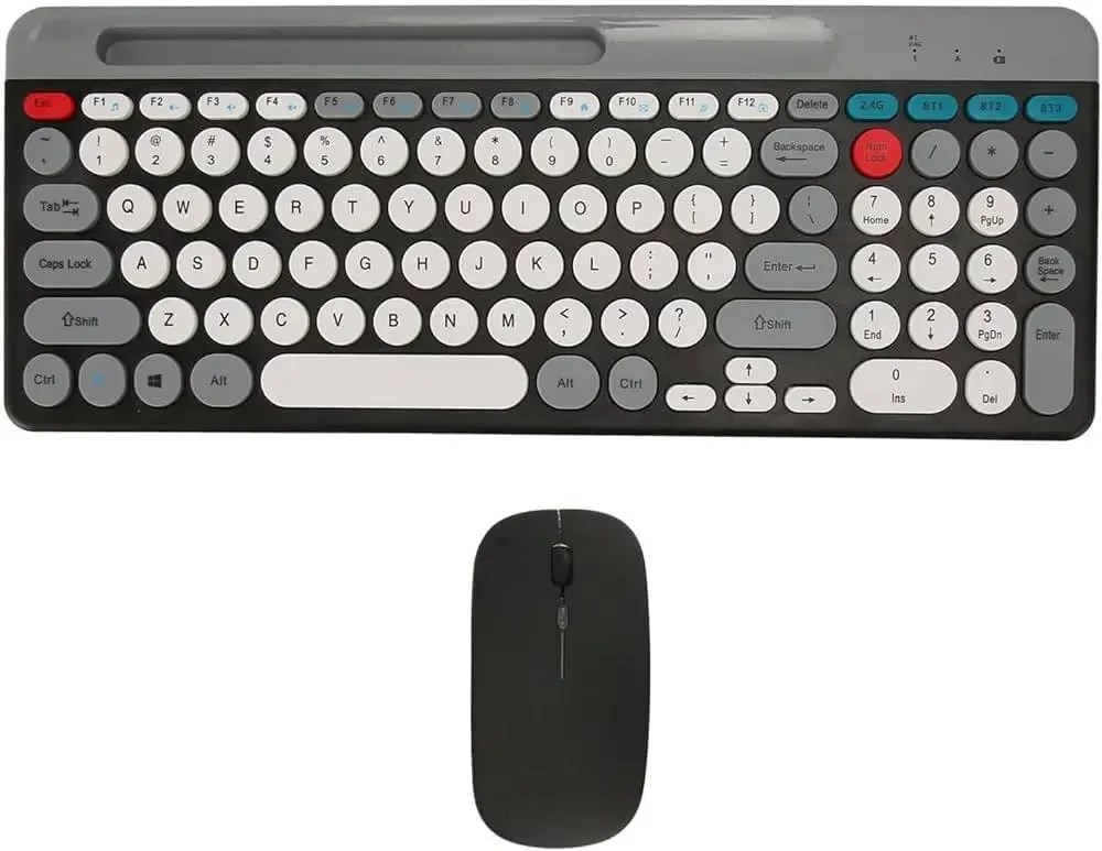 Клавиатура беспроводная аккумуляторная с мышкой ZYG 806 2в1 Bluetooth для ПК (9211)
