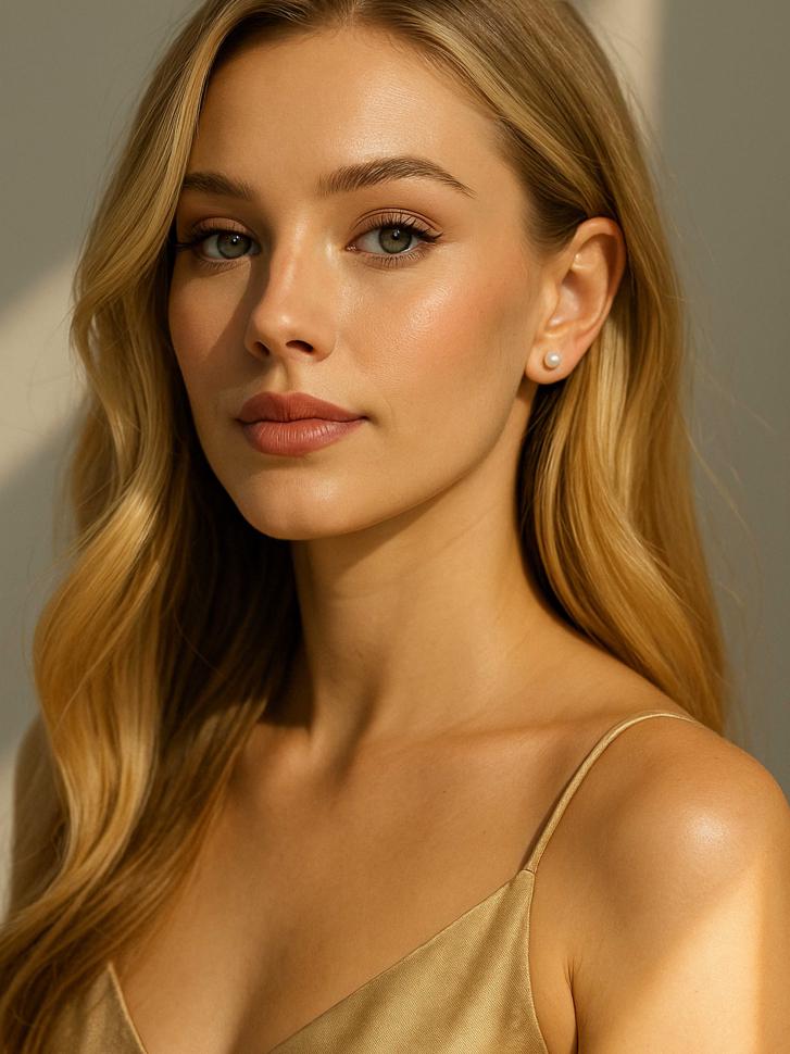 Серьги-пусеты с жемчужинами (5375)