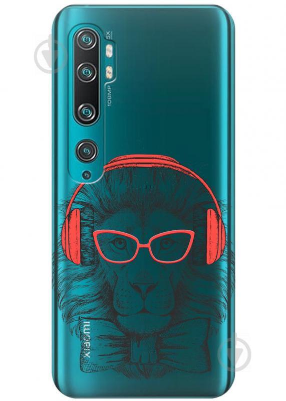Прозрачный силиконовый чехол iSwag для Xiaomi Mi Note 10 Pro с рисунком - Лев (H354) Прозрачный силиконовый чехол iSwag для Xiaomi Mi Note 10 Pro с рисунком - Лев (H354)