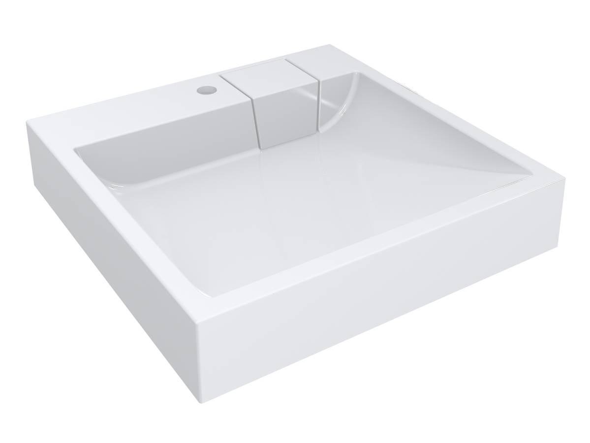 Умивальник Miraggio TALLINN з литого мармуру глянсовий Білий (84020) Умивальник Miraggio TALLINN з литого мармуру глянсовий Білий (84020)