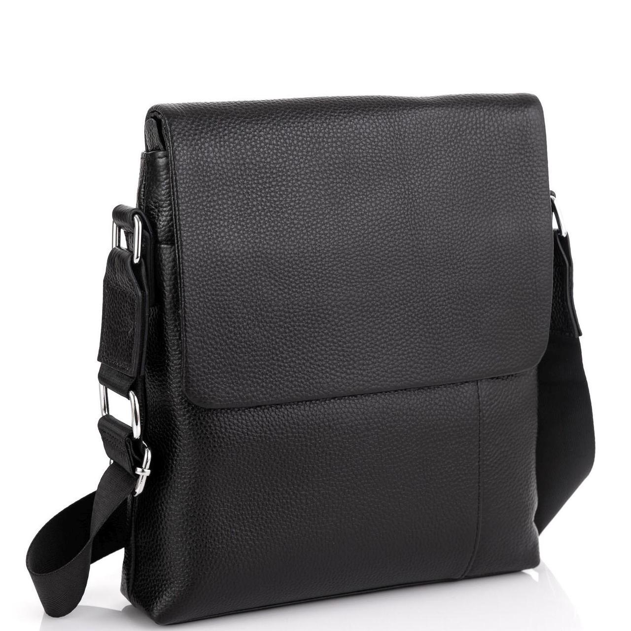 Сумка чоловіча шкіряна Tiding Bag A25F-8878A Чорний (2656559096)