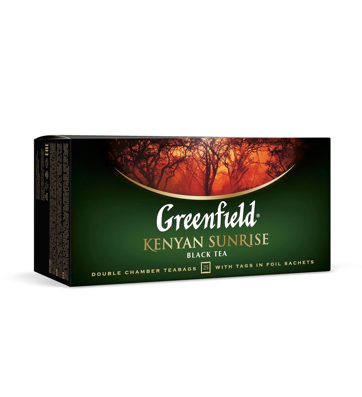 Чай Greenfield Kenyan Sunrise черный кенийский 25 пакетиков (190)