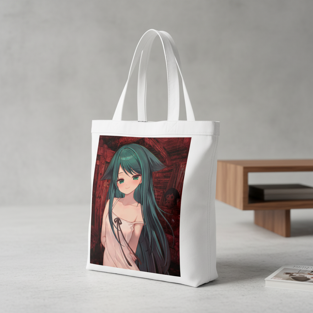 Сумка-шопер Saya no Uta Сая из льна Белый (26766)