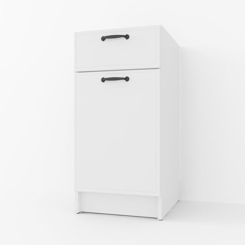 Тумба с шухлядой МДФ без столешницы 400 мм (K-54wh)