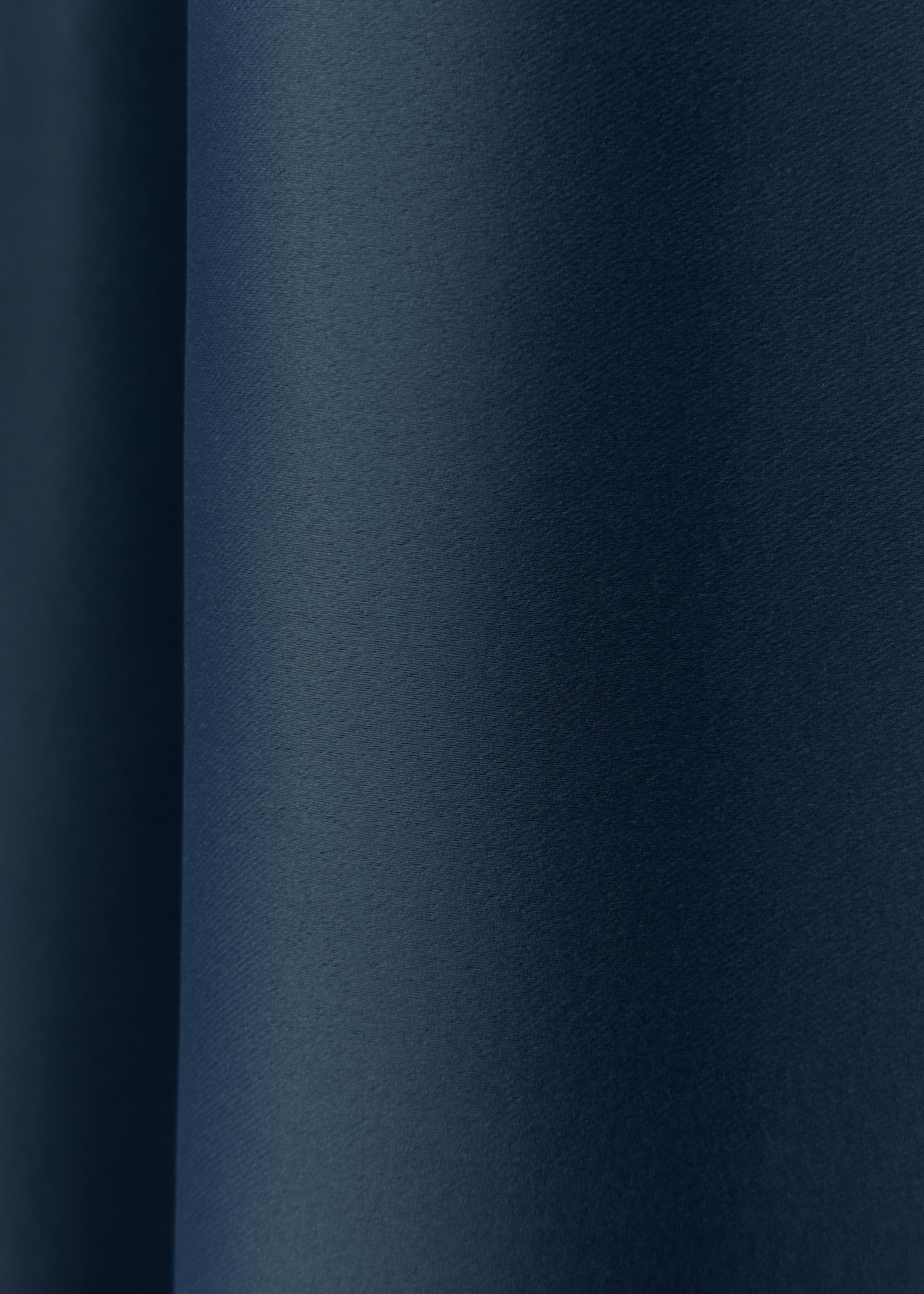 Комплект штор на люверсах VR-Textil Блэкаут Bagema Rvs № 1474ш 150х250 см 2 шт. Синий (37-0256) - фото 8