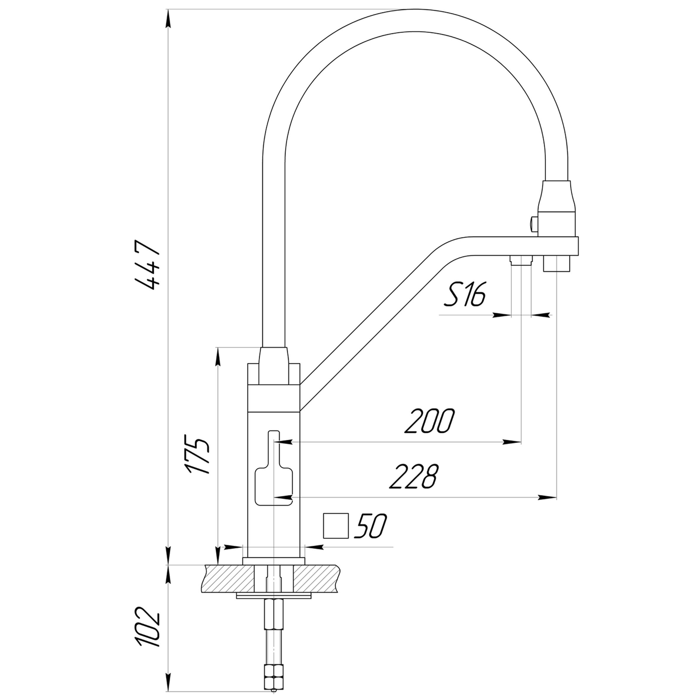 Смеситель для кухни под осмос Globus Lux LAZER GLLR-0900-00-01 - фото 7 Смеситель для кухни под осмос Globus Lux LAZER GLLR-0900-00-01 - фото 7