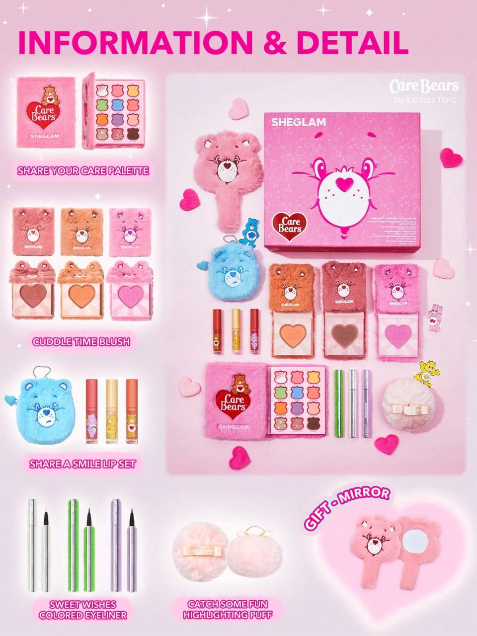 Набор для макияжа коллекционный CARE BEARS Sheglam X Care Bears Collection Set (18321093) - фото 2