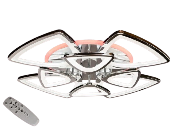 Люстра с диммером и синей подсветкой LED 8118/4+4G 3col dim (2437593474)