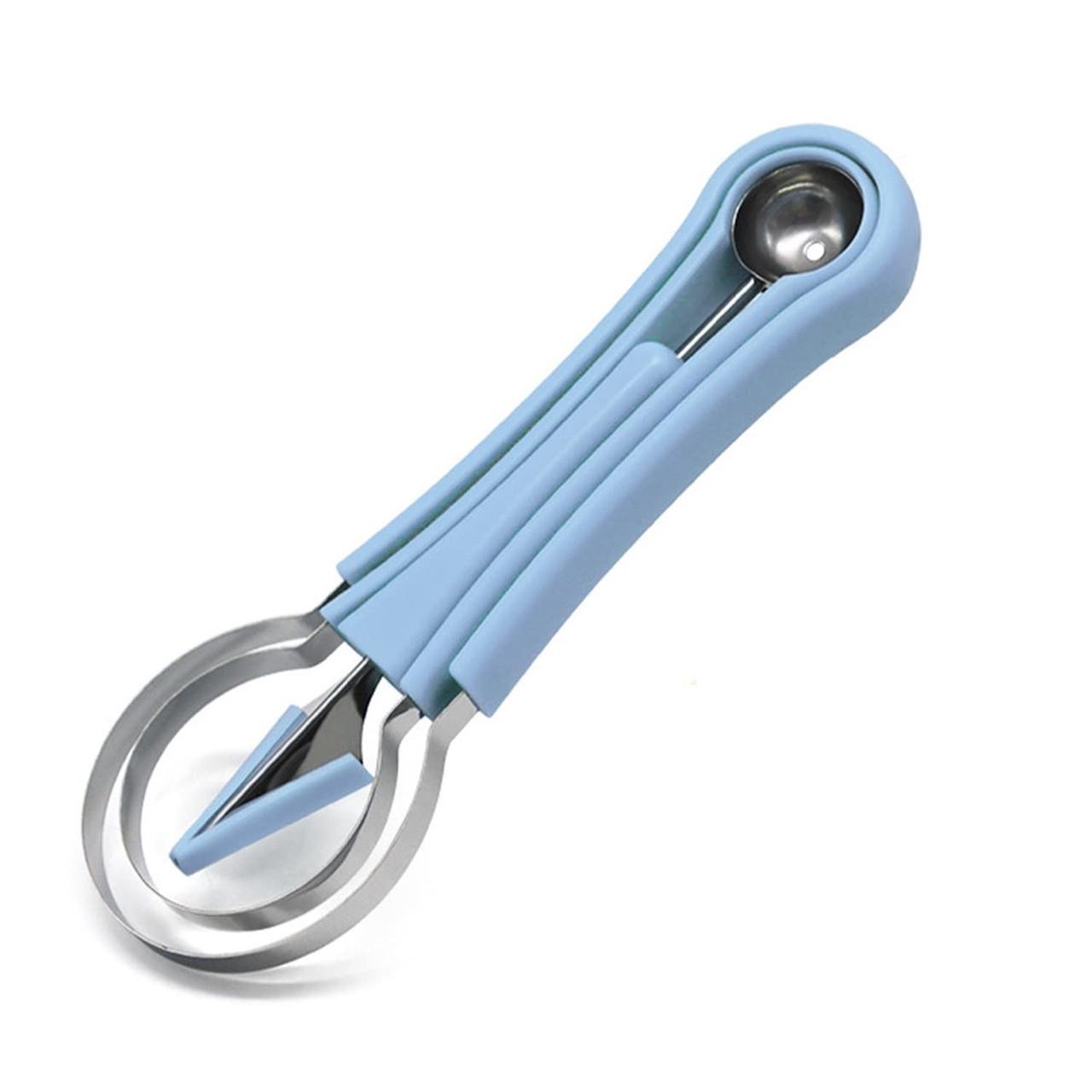 Комплект ножей для чистки и декорирования фруктов FruitBall 4 в 1 Голубой (863)