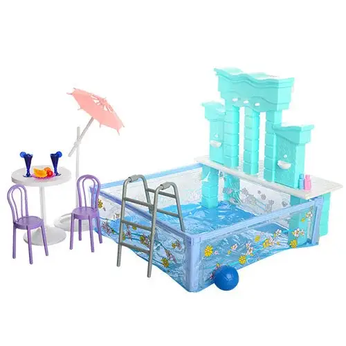 Мебель для кукол Барби 2878 Gloria Отдых у бассейна