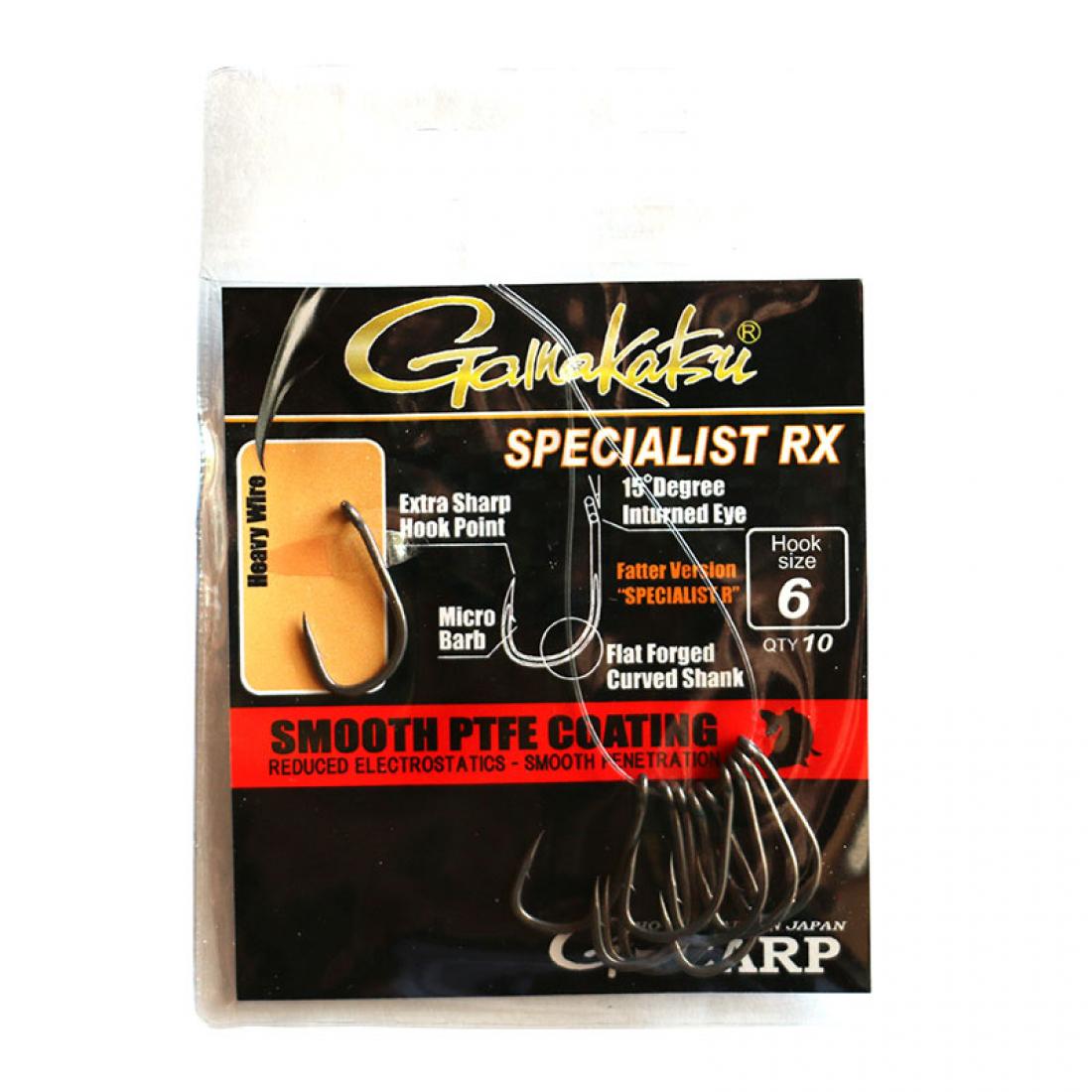 Крючок Gamakatsu G-CARP SPECIALIST RX №6 10 шт. (3KB5029)